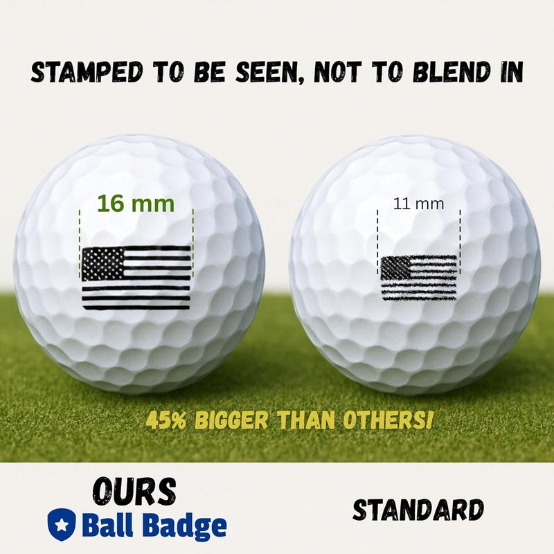 HODL 21 Ball Badge - Golf Ball Stamp, (The America Series) Golf Ball Marker, Reusable Golf Ball Marking Tool to Identify Golf Balls - Image 4